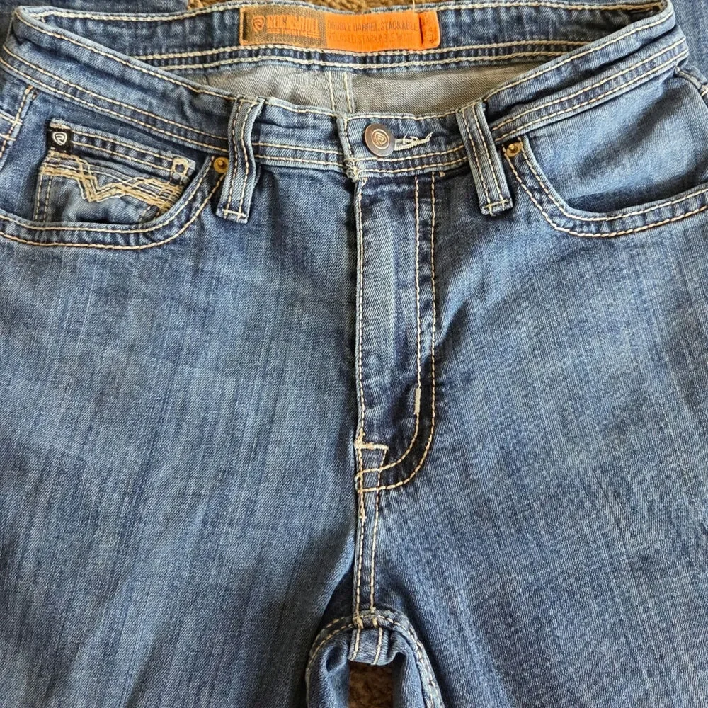 Rock&Roll denim Double Barrel Stackable relaxed mens bootcut jeans 30X30
